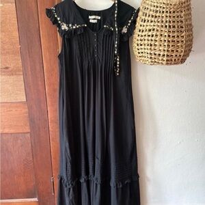 Christy Dawn Black Embroidered Carolina Dress